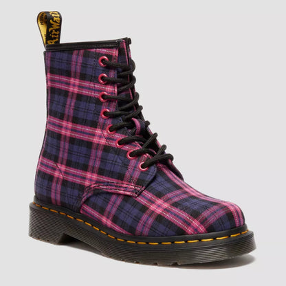 Dr. Martens 1460 Tartan Lace Up Boots - Pink Multi Tartan
