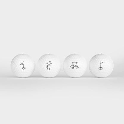 Uther PRO Icon Golf Balls - Pack of 12