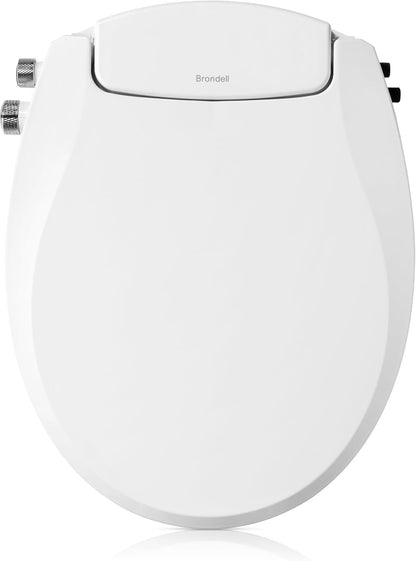 Brondell Swash EcoSeat S101 Non-Electric Bidet Toilet Seat, Elongated White