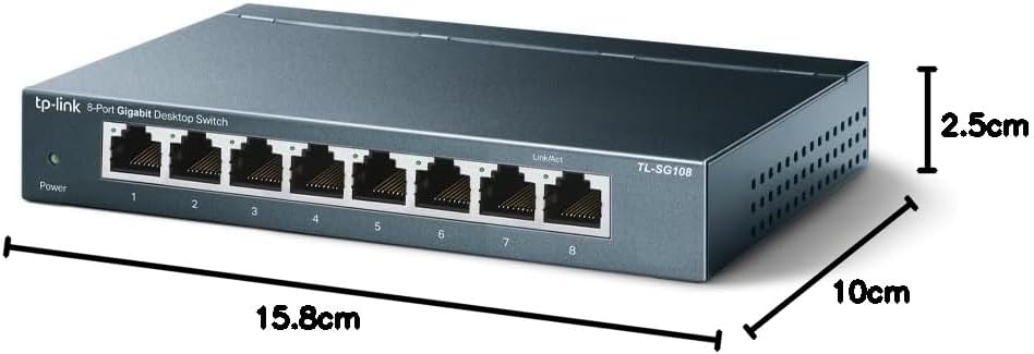 TP-Link 8-Port Gigabit Ethernet Desktop Switch, TL-SG108