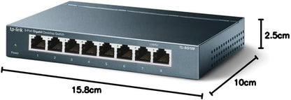 TP-Link 8-Port Gigabit Ethernet Desktop Switch, TL-SG108