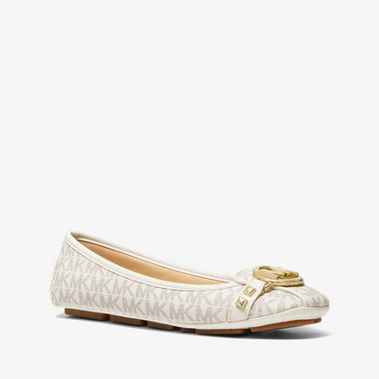 Michael Kors Fulton Studded Logo Moccasin - Vanilla