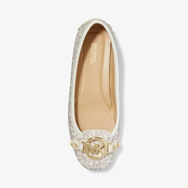 Michael Kors Fulton Studded Logo Moccasin - Vanilla