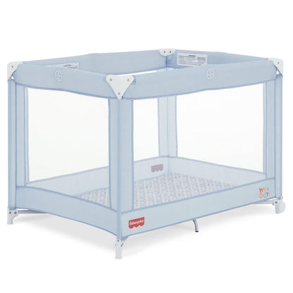 Fisher Price Play All Day Playard By Dream On Me - Moonmist Blue
