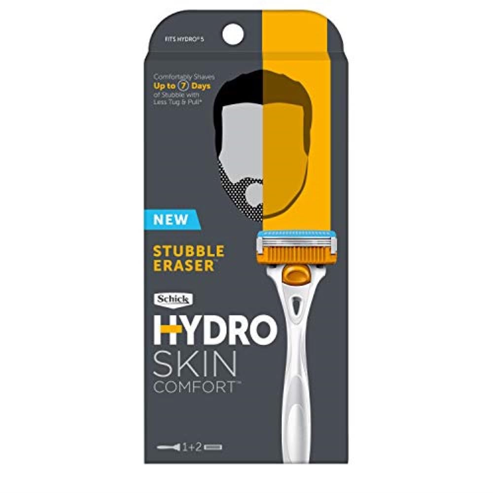 Schick Hydro Skin Comfort Stubble Eraser Razor & 2 Refills - 2 Packs