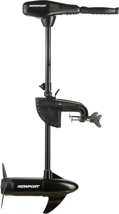 Newport Vessels NV-Series 62lb Thrust Saltwater Transom Mounted Trolling Electric Trolling Motor w/ LED Battery Indicator & 36" Shaft