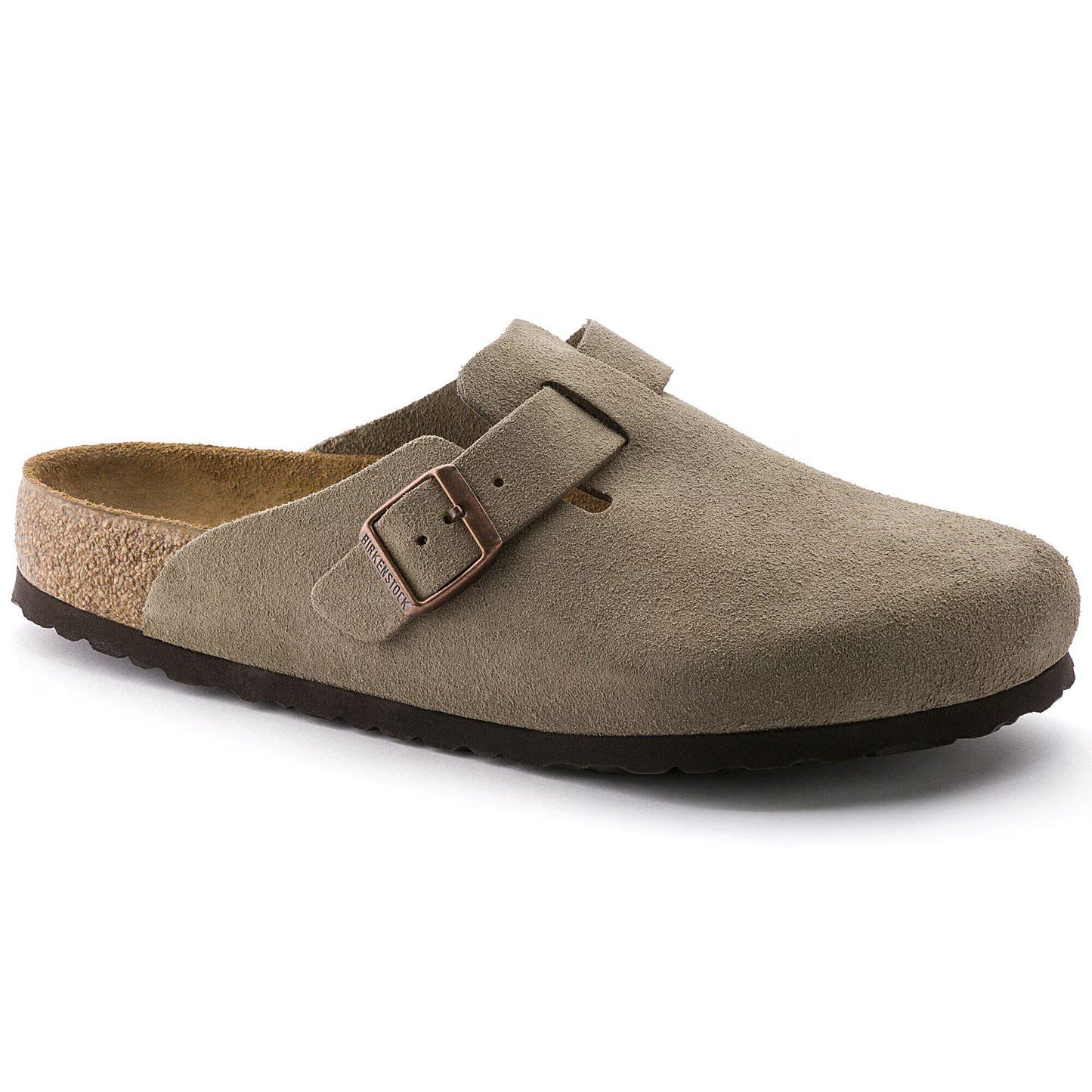 Birkenstock Soft Footbed Suede Leather - Taupe Narrow Fit