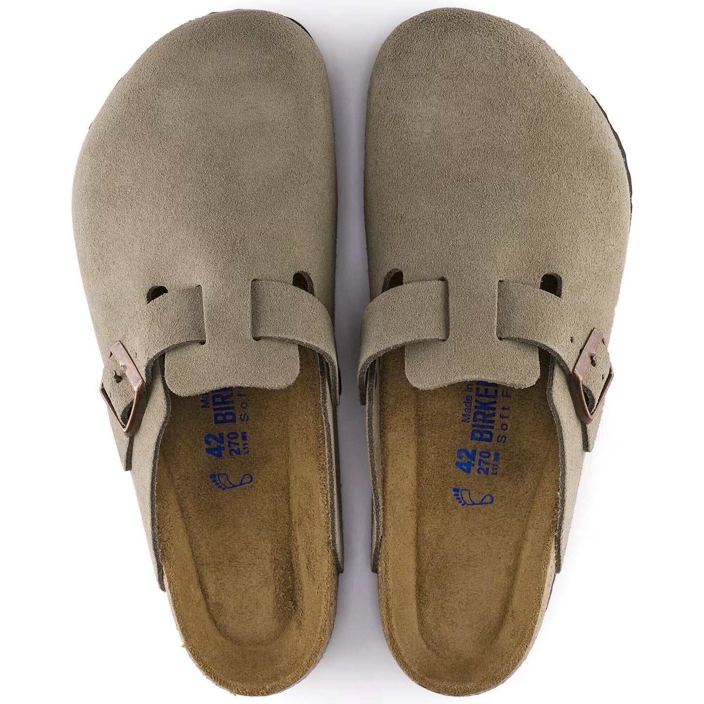 Birkenstock Soft Footbed Suede Leather - Taupe Narrow Fit