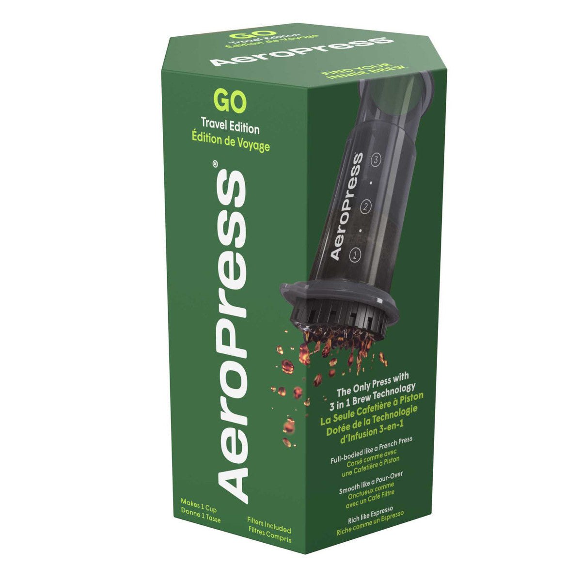 AeroPress Coffee Maker Go - Travel Edition
