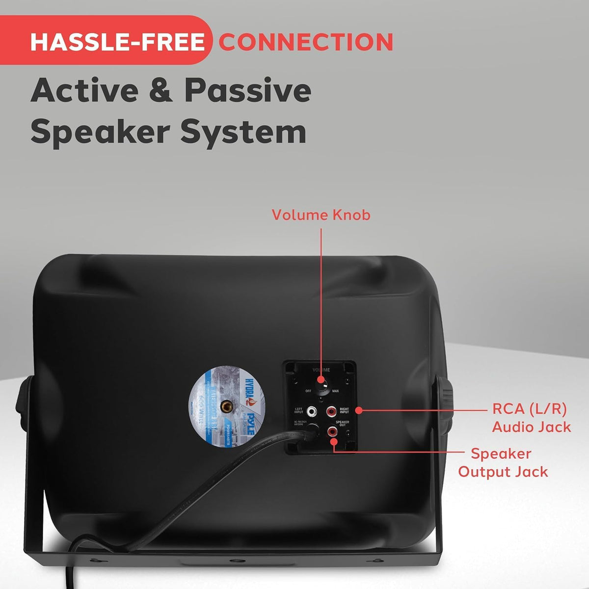 Pyle Outdoor Bluetooth Speakers – Waterproof 5.25