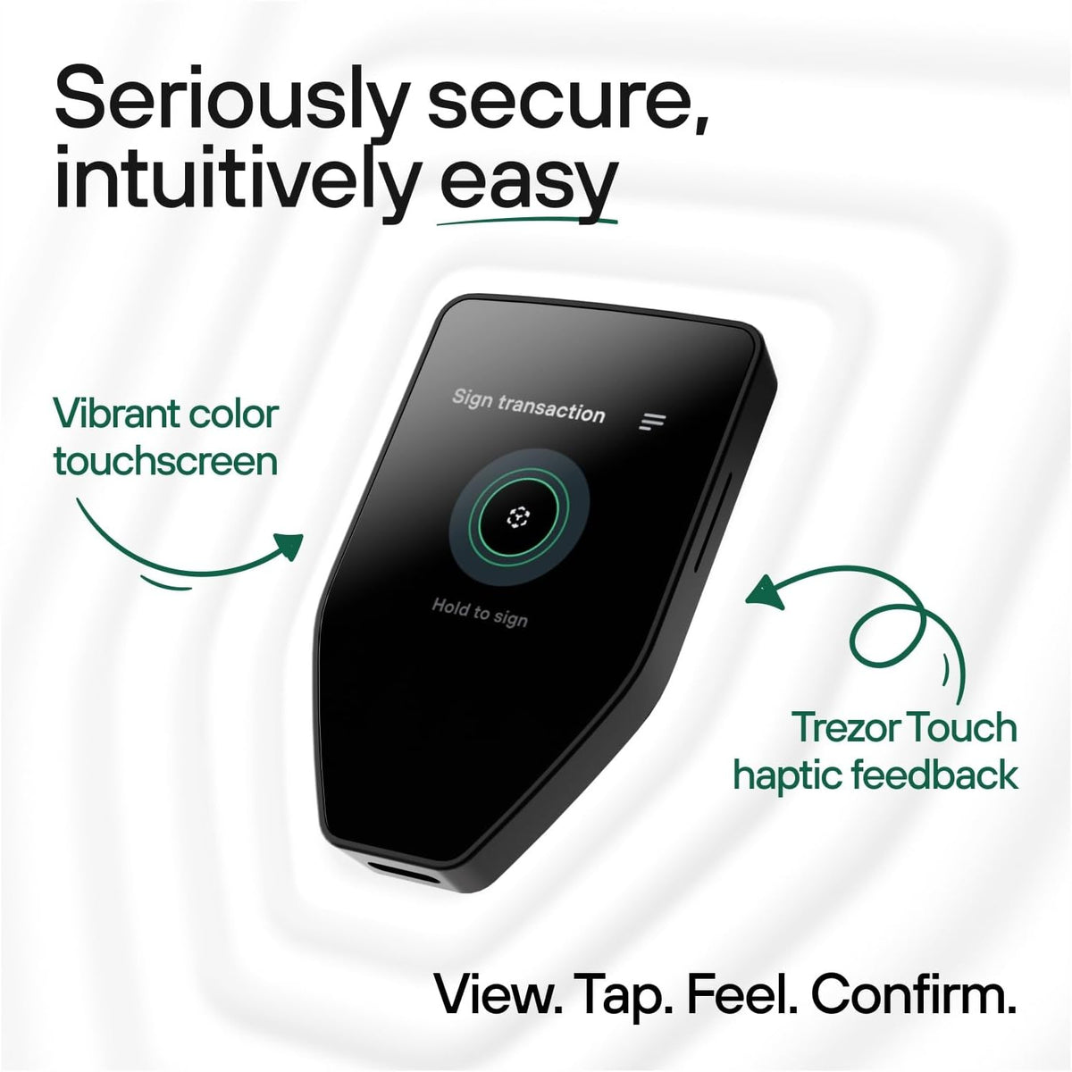 Trezor Safe 5 - Crypto Hardware with Secure Element & Passphrase, Color Touchscreen,