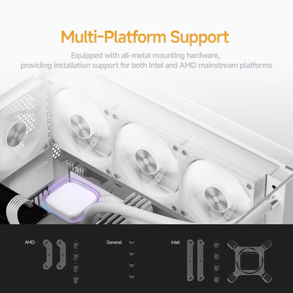 Ocypus Iota L24 WH Aio CPU Cooler with Digital Display 240mm