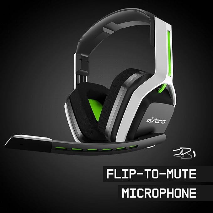 ASTRO Gaming A20 Wireless Headset Gen 2 for Xbox Series X|S, Xbox One, PC & Mac - White/Green
