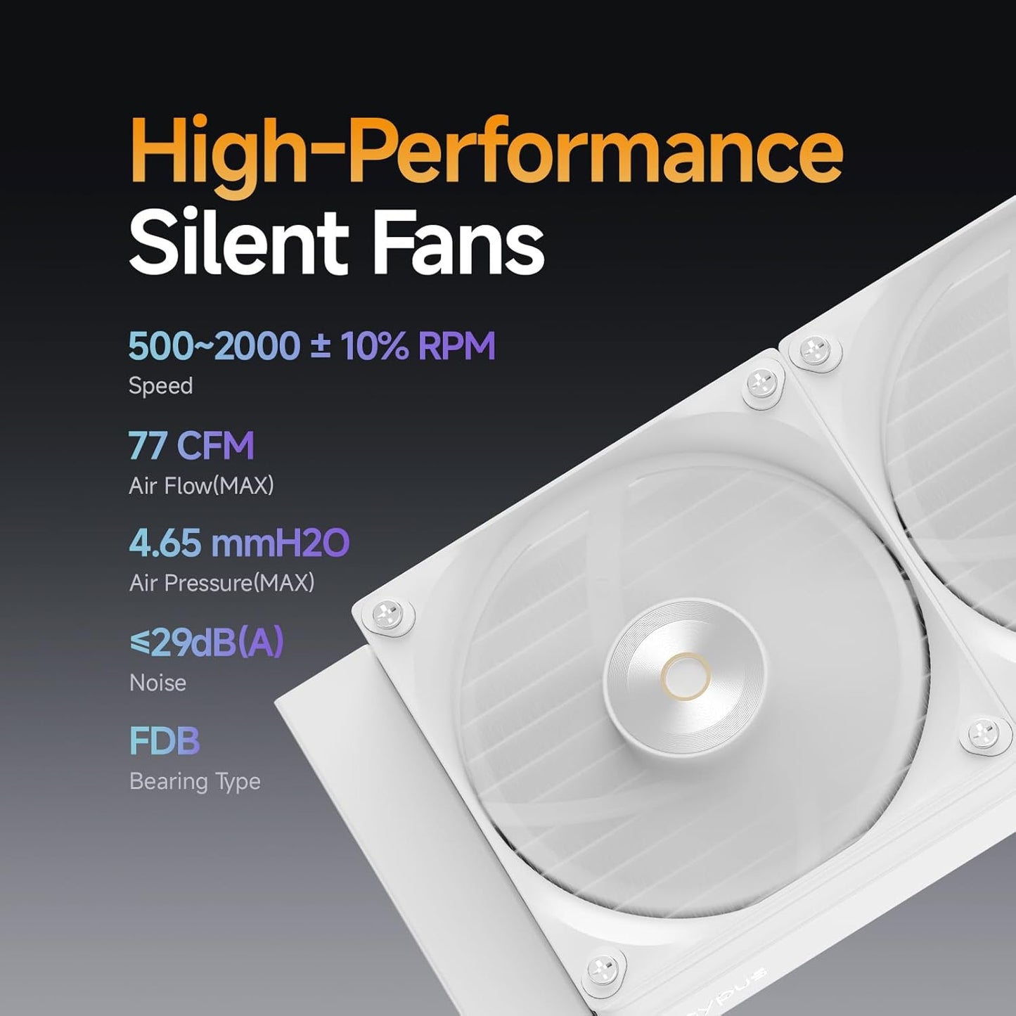 Ocypus Iota L24 WH Aio CPU Cooler with Digital Display 240mm