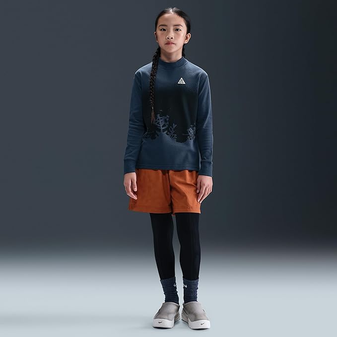 Nike ACG Big Kid's Long-Sleeve Waffle Top - Thunder Blue/Summit White