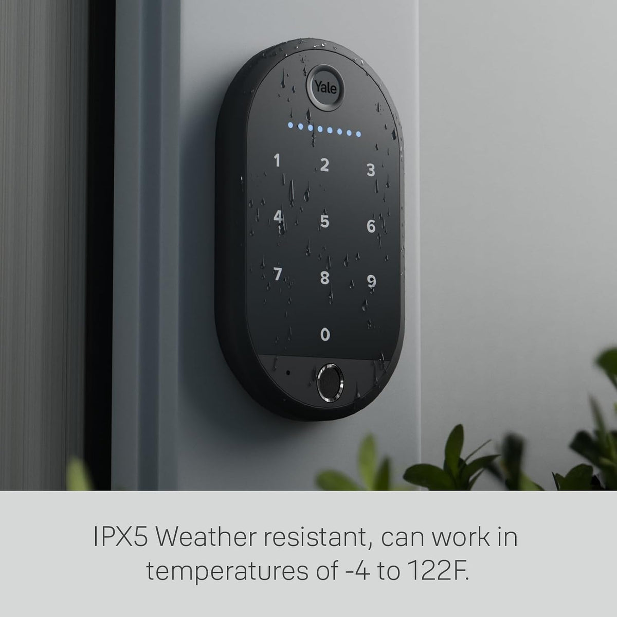 Yale Keypad Touch, Fingerprint Door Lock, Keyless Entry, Smart deadbolt, Pin Code Entry - Does Not Include Required Smart Lock