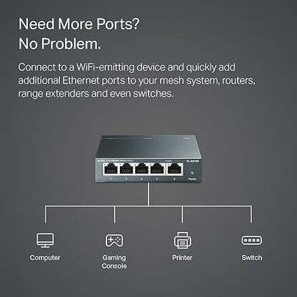 TP-Link TL-SG105, 5 Port Gigabit Unmanaged Ethernet Switch