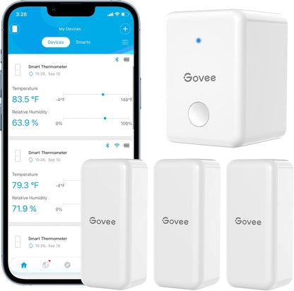 Govee WiFi Hygrometer Thermometer 3Pack with Humidity Meter App Alert