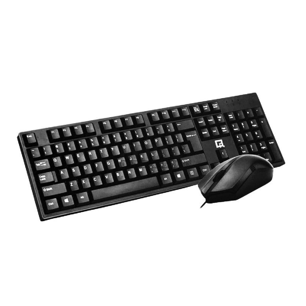 QR-70 Wired Keyboard & USB Optical Mouse