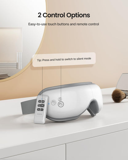 RENPHO Eyeris 1 Eye Massager with Heat, Sleep Mask with Remote Control