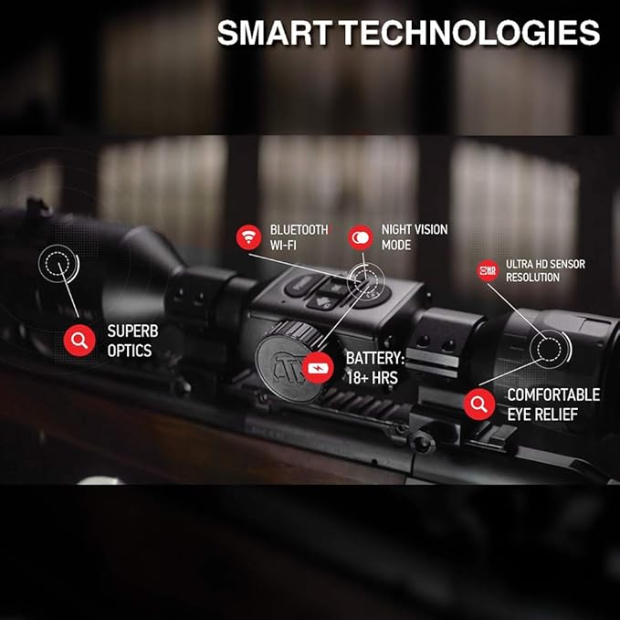 ATN X-Sight 4K Pro 5-20x Smart HD Day/Night Riflescope