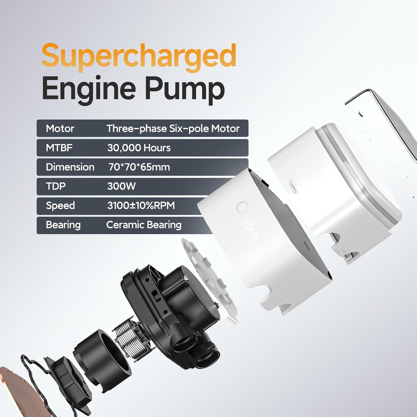 Ocypus Iota L24 WH Aio CPU Cooler with Digital Display 240mm