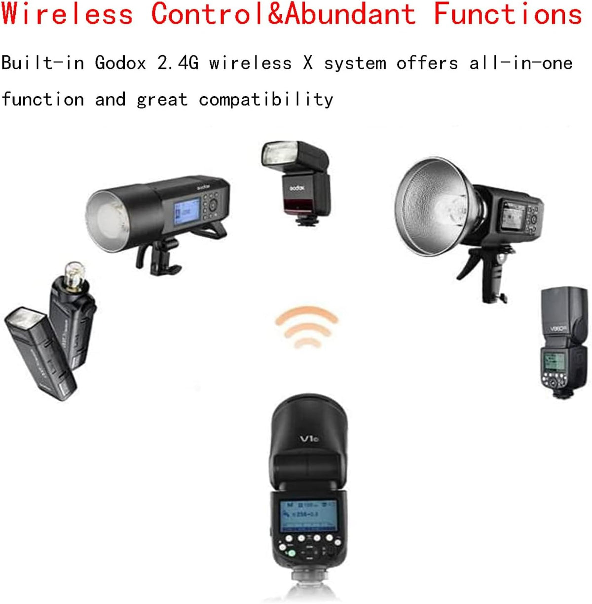 Godox V1 V1-S V1S Round Head Camera Flash for Sony Flash