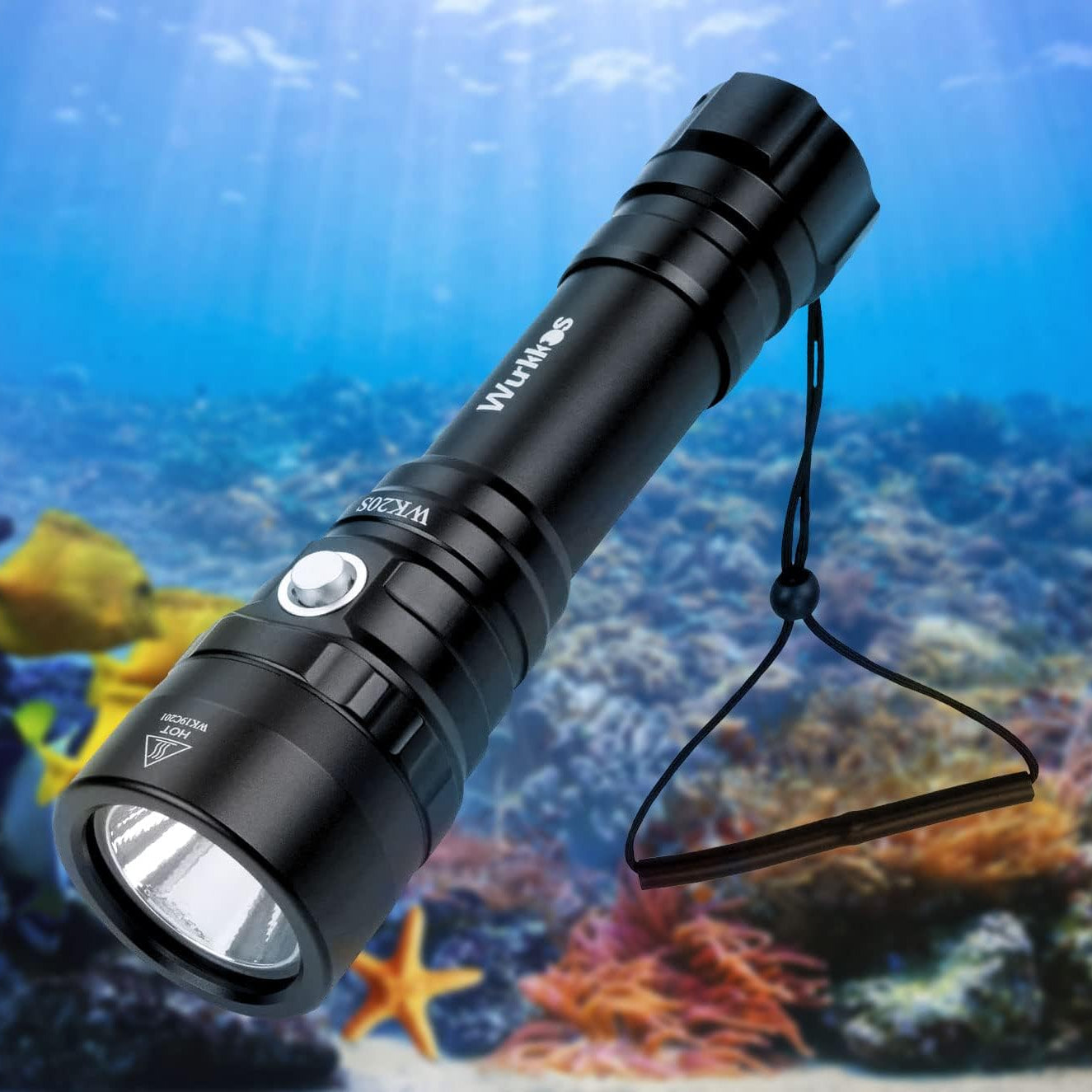 Wurkkos Diving Light Max 2000 Lumen Dive Flashlight