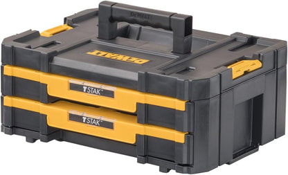 DEWALT TSTAK Tool Storage Organizer, Double Drawers (DWST17804) , Black