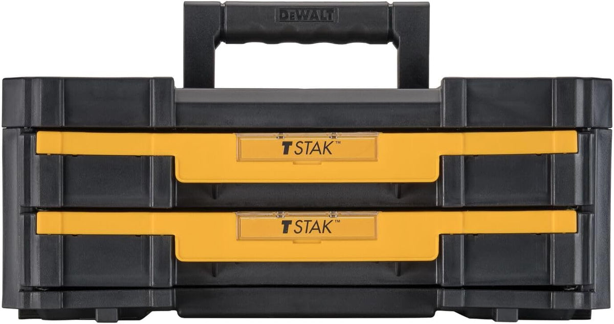DEWALT TSTAK Tool Storage Organizer, Double Drawers (DWST17804) , Black