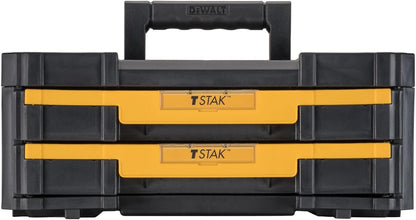 DEWALT TSTAK Tool Storage Organizer, Double Drawers (DWST17804) , Black