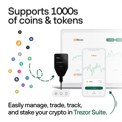 Trezor Safe 5 - Crypto Hardware with Secure Element & Passphrase, Color Touchscreen,