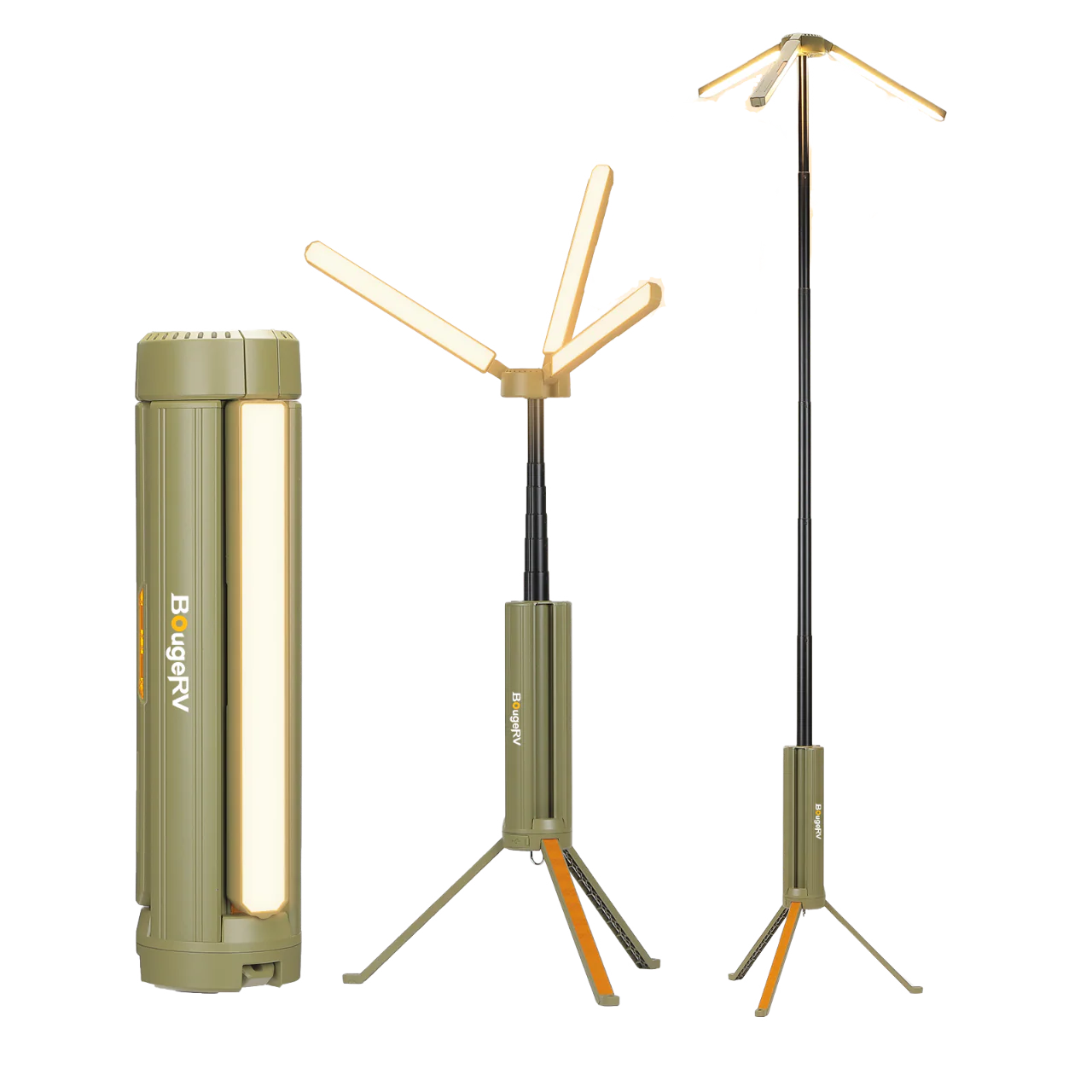 BougeRV New Outdoor Portable Telescopic Camping Lantern