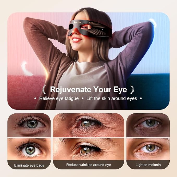 Pedete Red Light Therapy for Eyes,