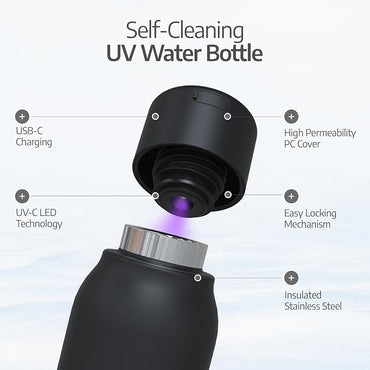 UVBRITE UV self-Cleaning and Water-Purifying Bottle