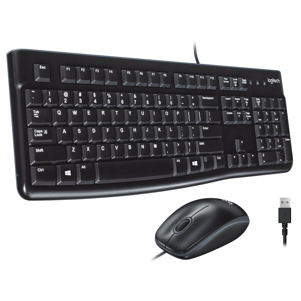 Logitech MK120 Corded Keyboard and Mouse Combo