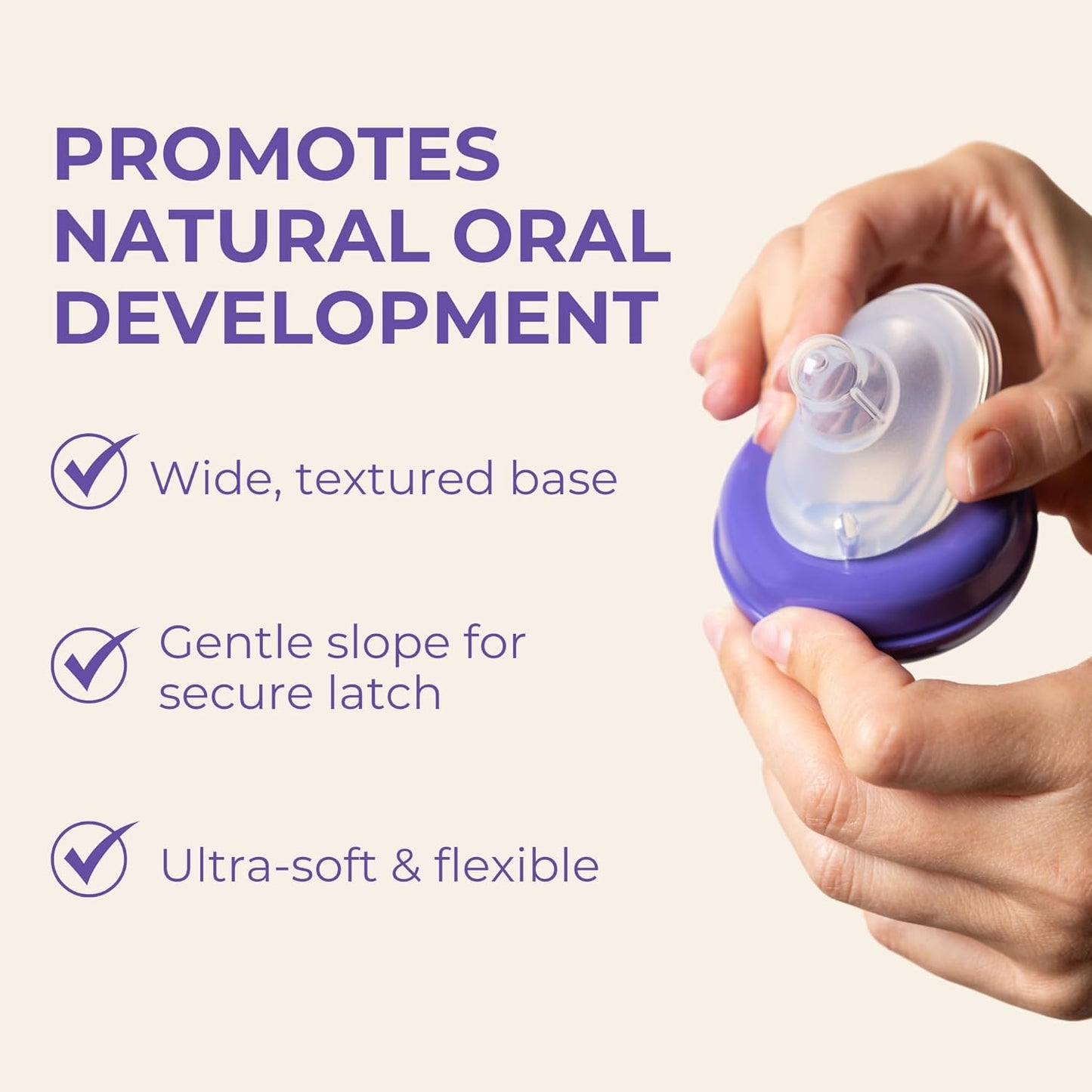 Lansinoh NaturalWave Baby Bottle Nipples Slow Flow - 4 Count