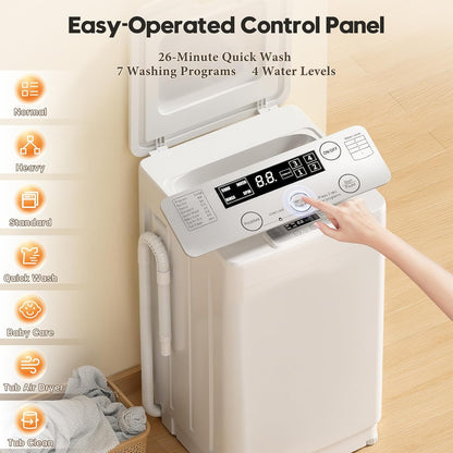 Auertech 18 lbs Portable Washing Machine, Fully Automatic Portable