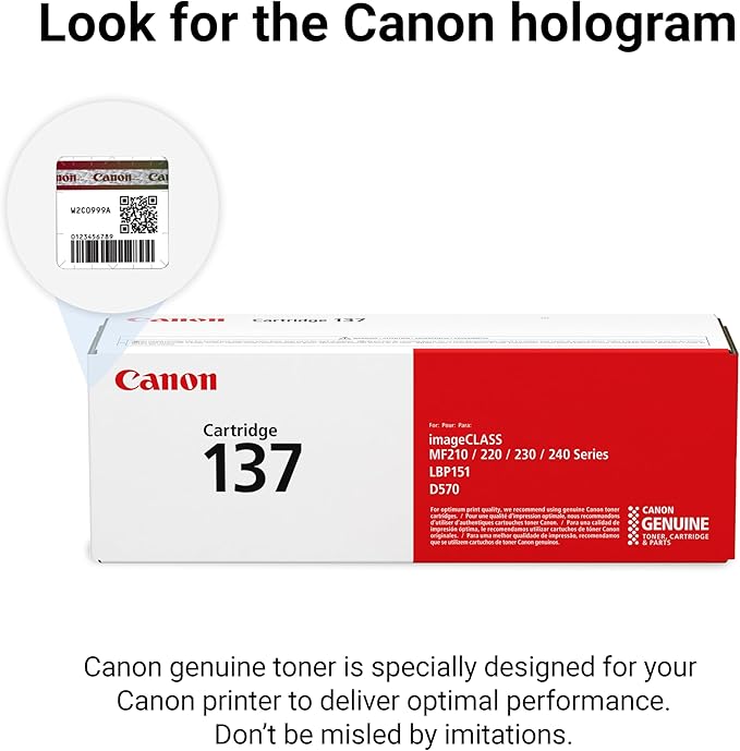 Canon Toner Cartridge 137 Black
