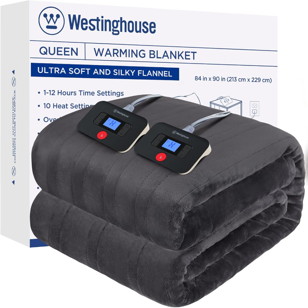 Westinghouse Warming Flannel Blanket - Queen 84" x 90"