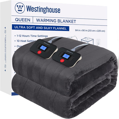 Westinghouse Warming Flannel Blanket - Queen 84" x 90"