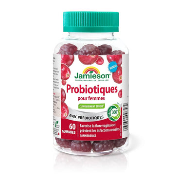 Jamieson Women's Health Probiotic Gummies Cranberry Flavour, 60 Count (3 Pack)