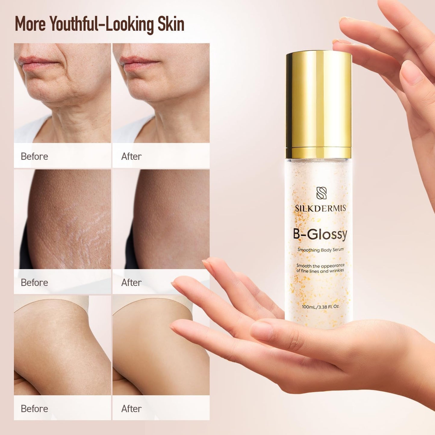 Silkdermis B-Glossy Smoothing Body Serum 100mL