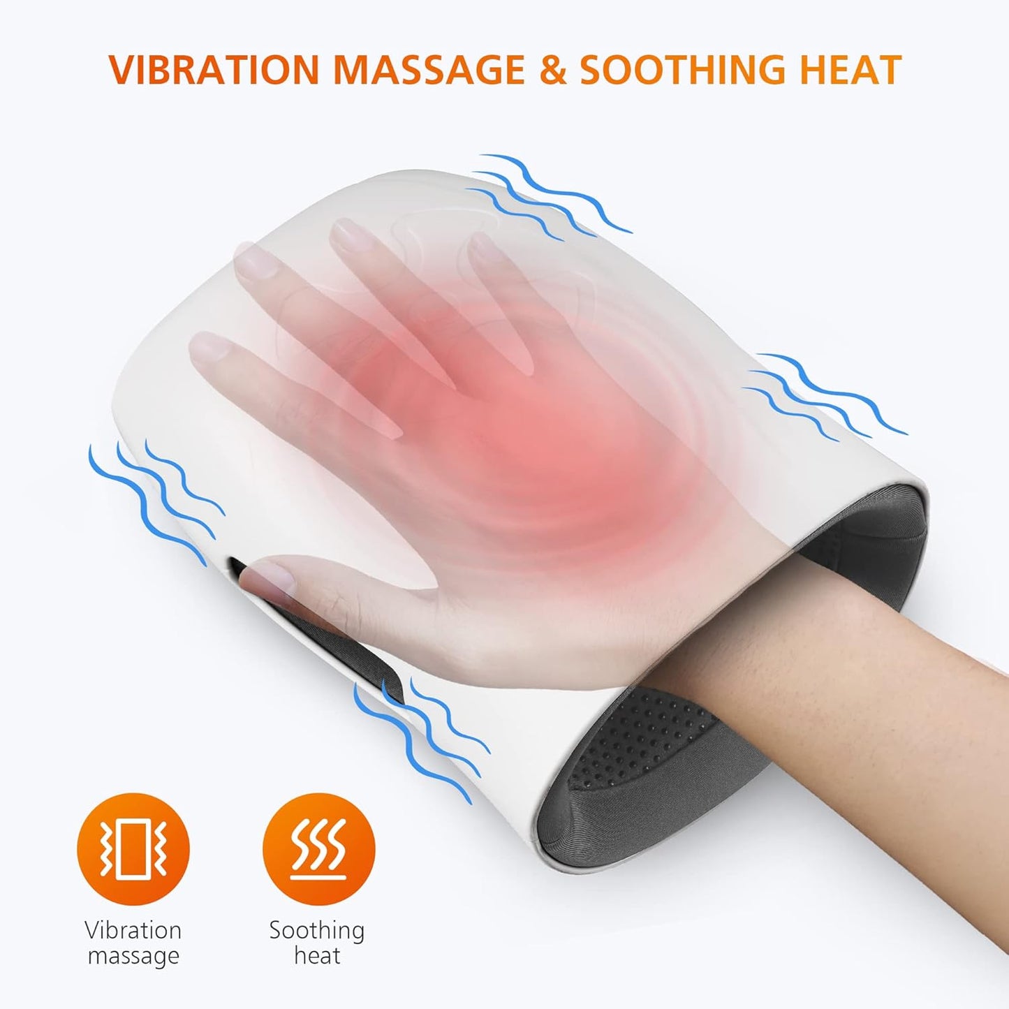 Snailax Hand Massager with Heat & Vibration