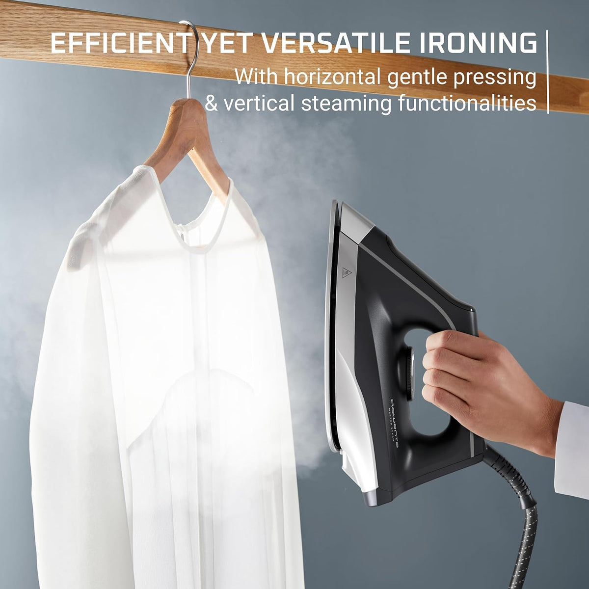 Rowenta Master Steam Station Iron Steamer for Clothes, Black/Green, VR8338 (Refurbished)