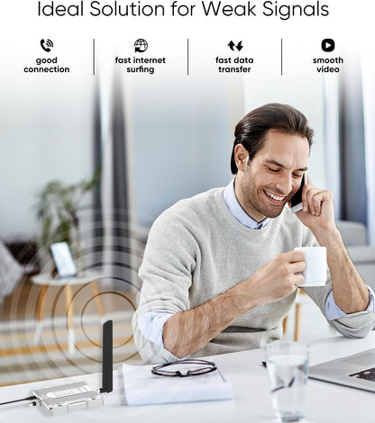 Cell Phone Booster for Home & Cottage, 3G 4G LTE 5G Amplifier