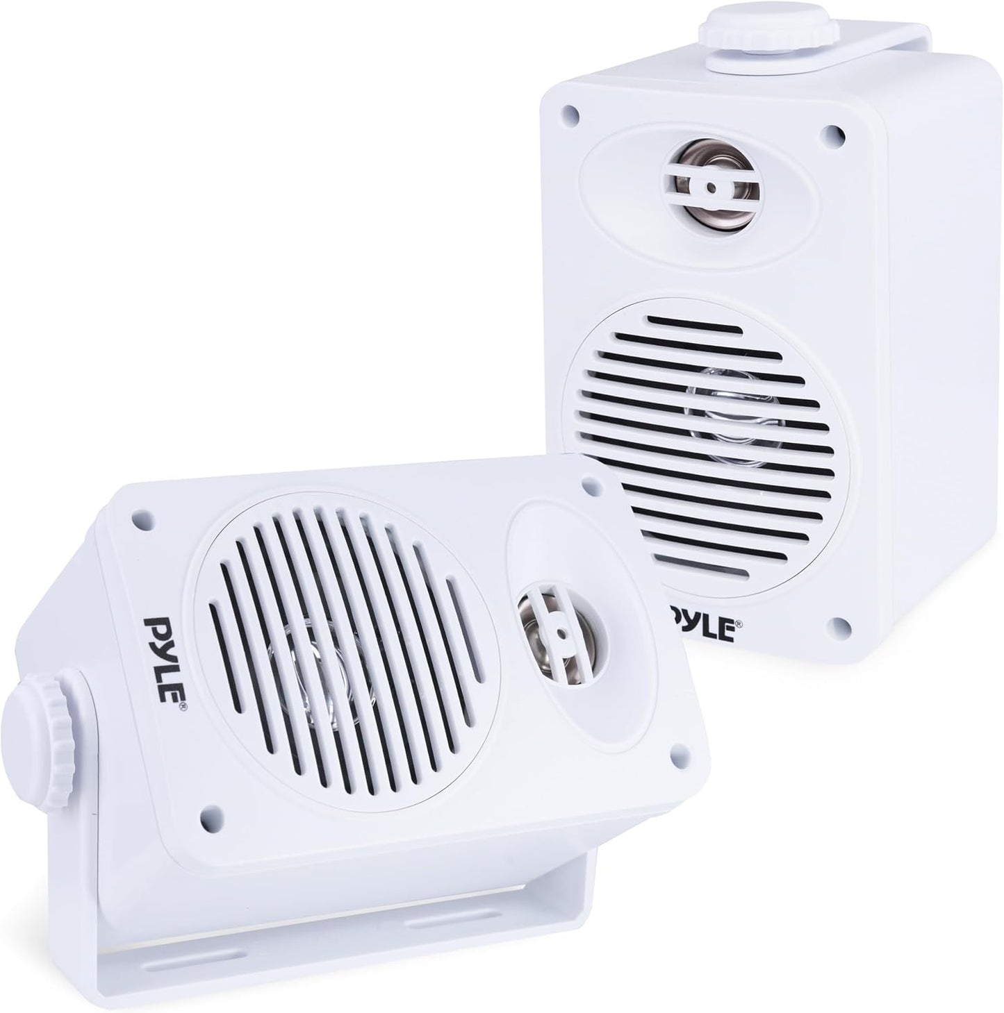 Pyle Outdoor/Indoor Speakers, 2-Way Full Range Waterproof Speaker System White