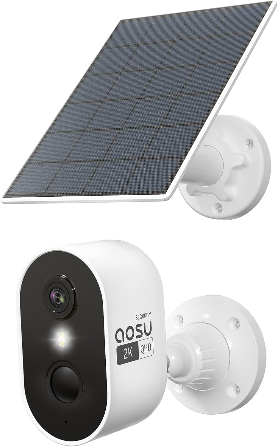 AOSU Solar Security Camera Wireless Outdoor for Home Surveillance, WiFi Cam