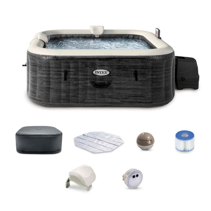 INTEX PureSpa Greystone Deluxe Inflatable Hot Tub - PICK UP ONLY