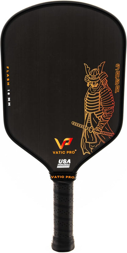 Vatic Pro Saga 16mm - Raw Carbon Fiber - Pickle ball Paddle